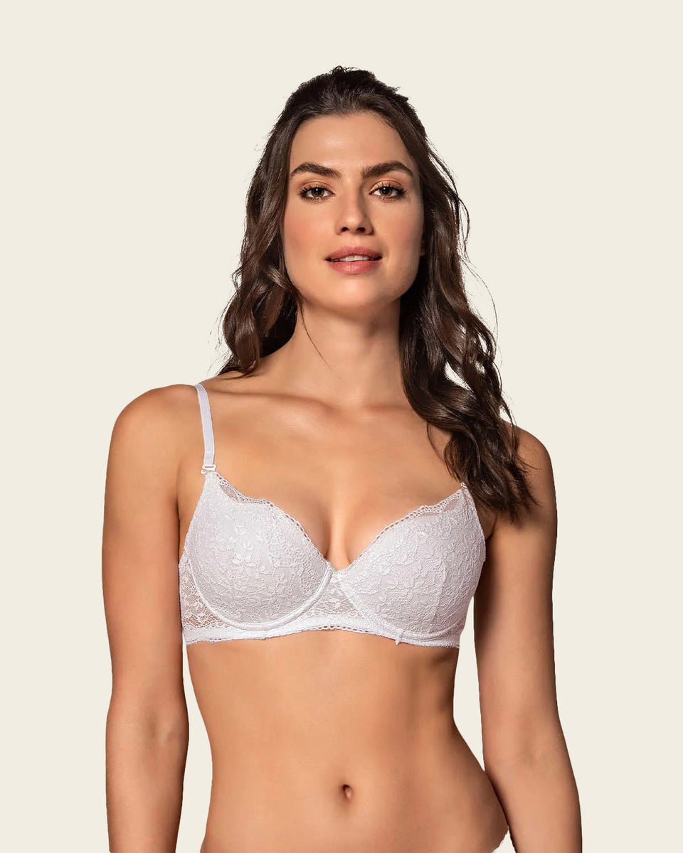 Sujetador push up suave en encaje