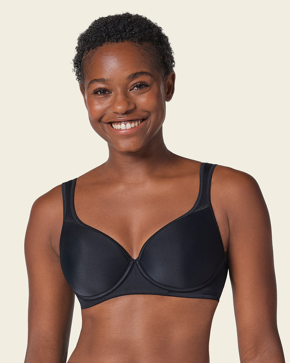 Sujetador triangular de buen cubrimiento y push up suave