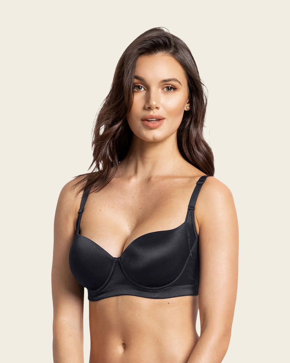 Sujetador triangular con cubrimiento de sisa y espalda