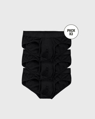 Paquete x 3 bóxers brief de alta transpiración en microfibra ideales para uso diario#color_700-negro