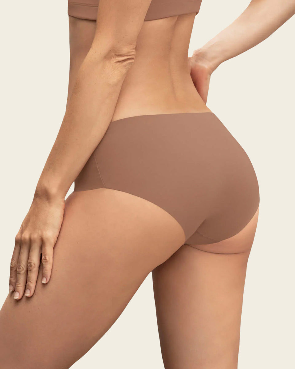Braga culotte invisible ultraplano sin elásticos y de pocas costuras