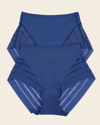 Paquete x 2 braga faja clásicas compresión moderada de abdomen#color_536-azul-oscuro