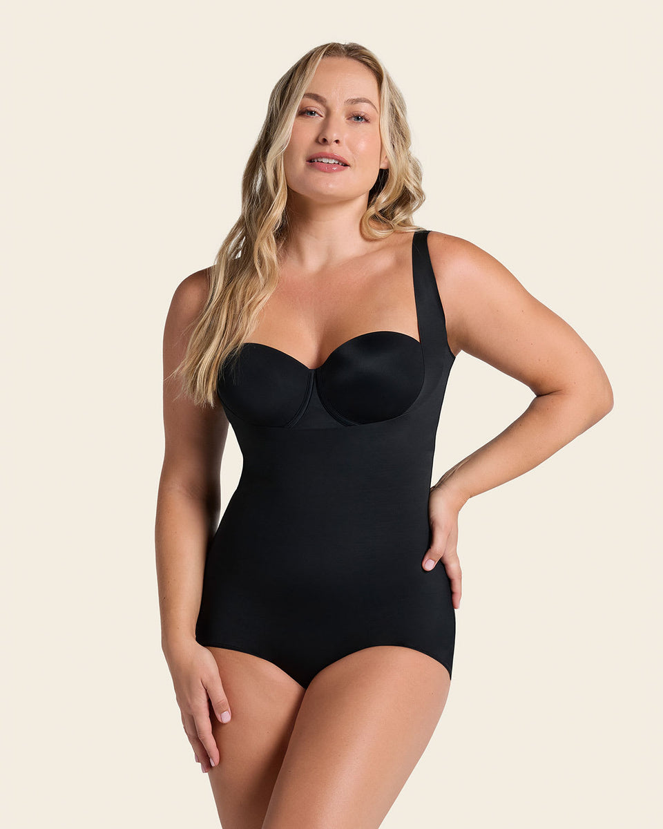 Body faja moldeador de aspecto invisible en glúteos