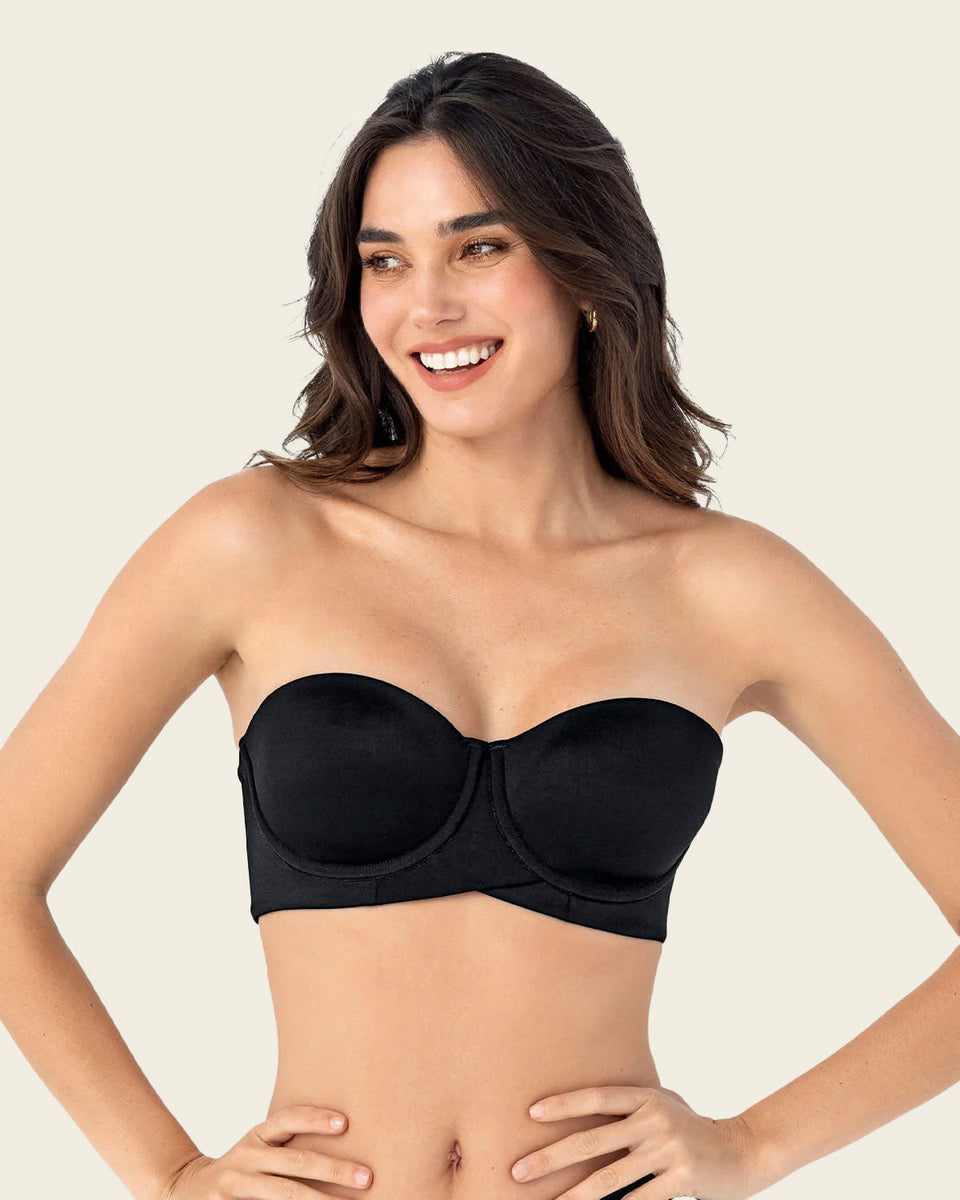 Sujetador  sin  tirantes ideal para pecho mediano y grande