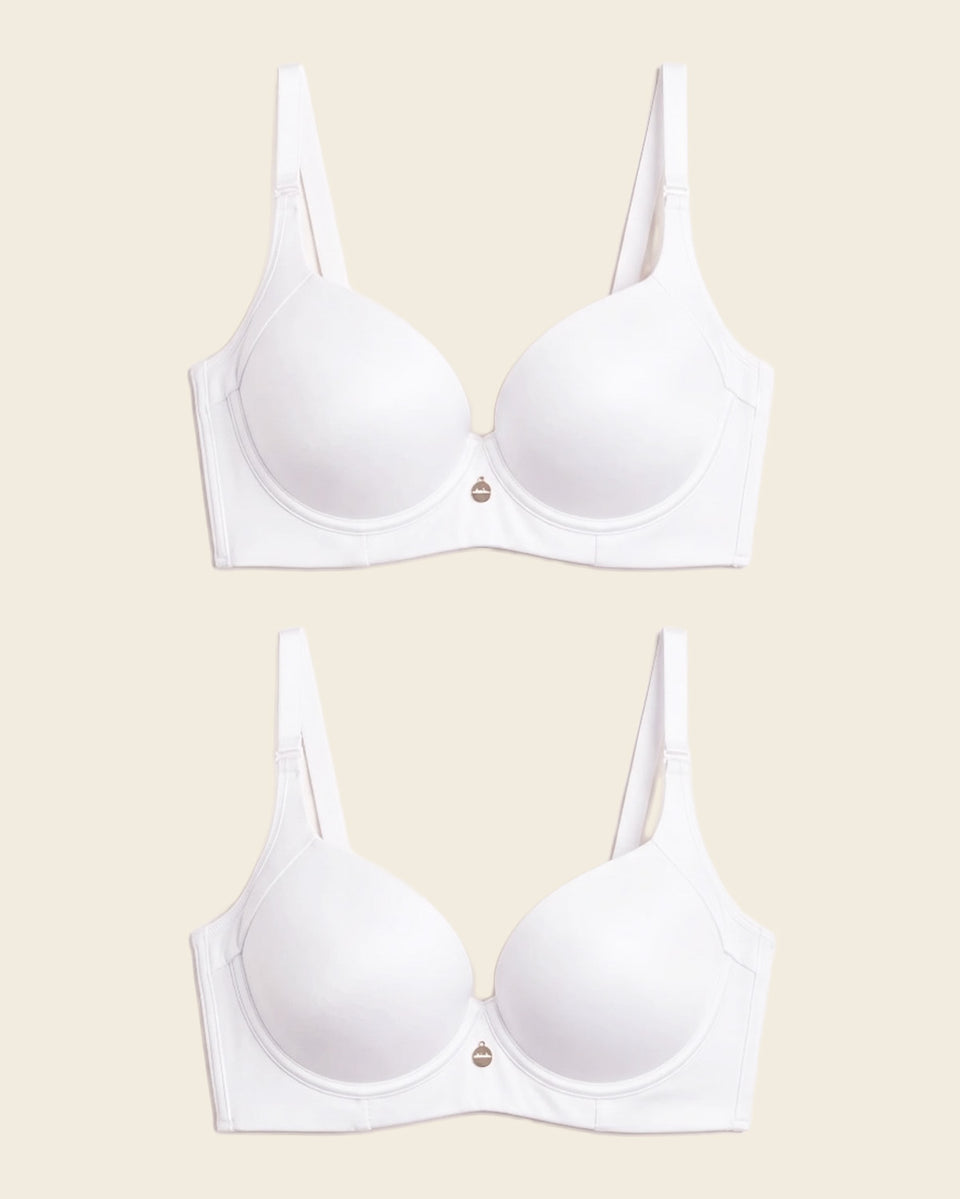 Paquete x 2 sujetadores de push up suave y buen cubrimiento en sisa y espalda Cover Bra