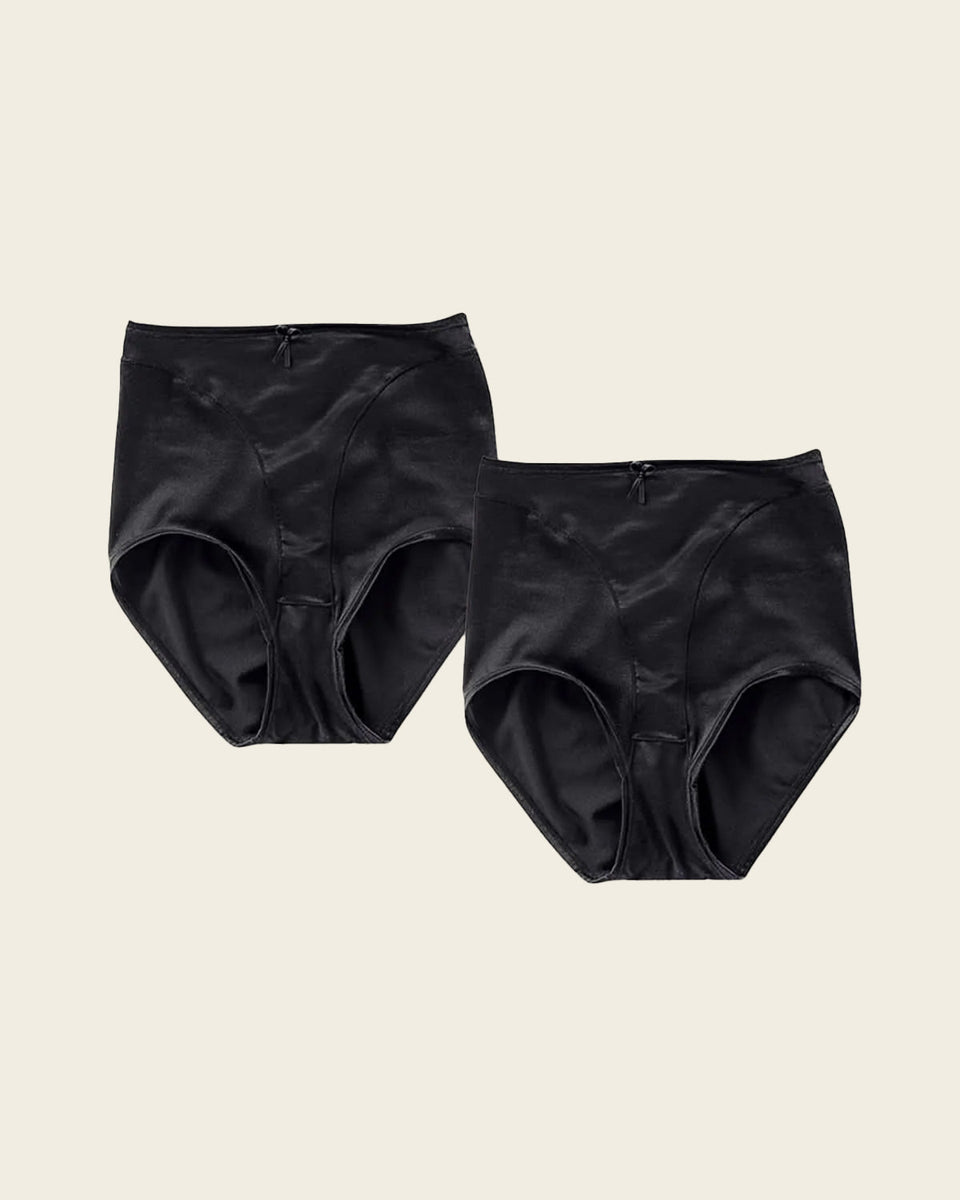 Paquete x 2 bragas fajas clásicas con control suave de abdomen