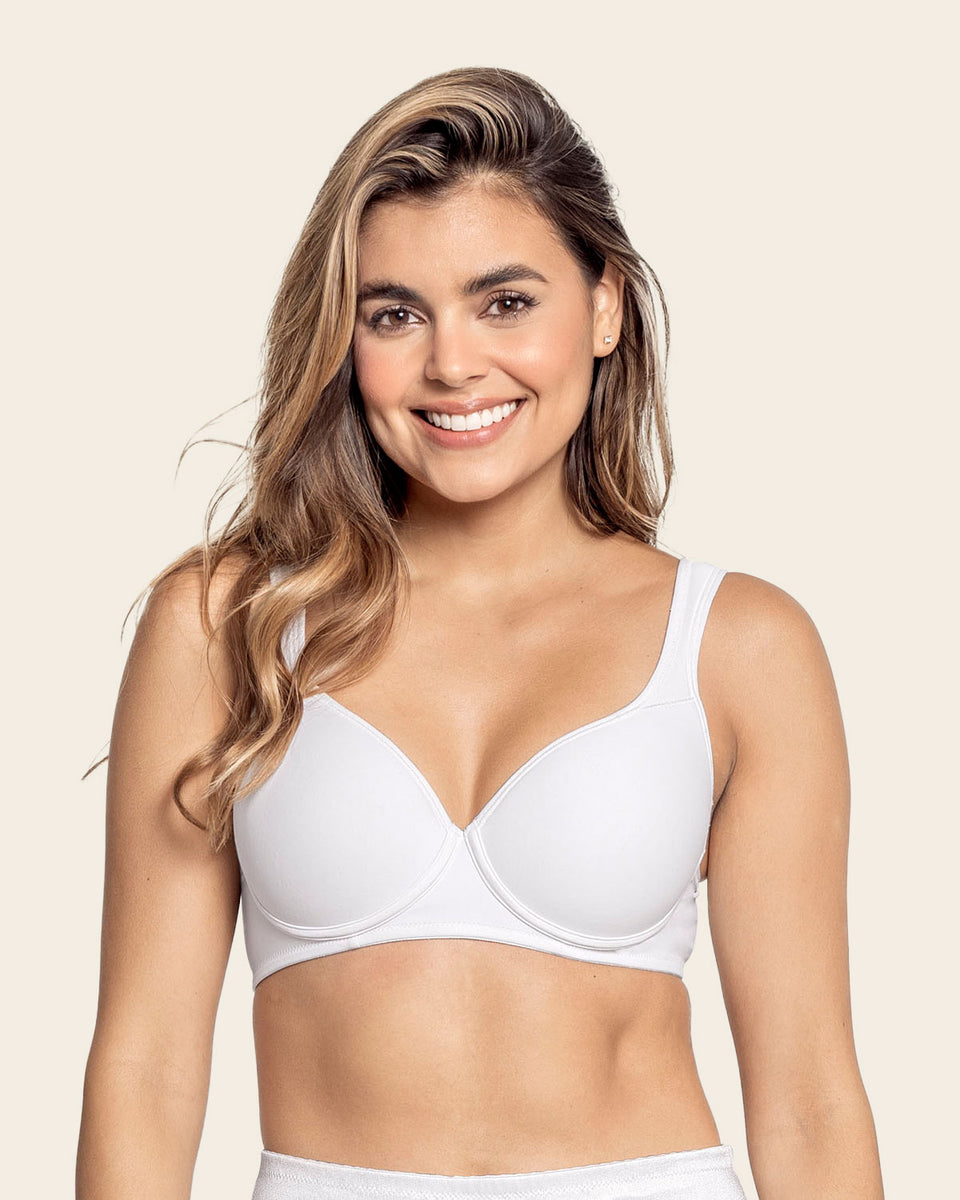 Sujetador triangular de buen cubrimiento y push up suave